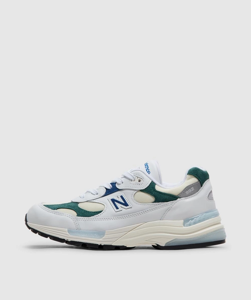 New Balance Mius 992 Sneaker (White/Green - 8) - Size 8 - Men's